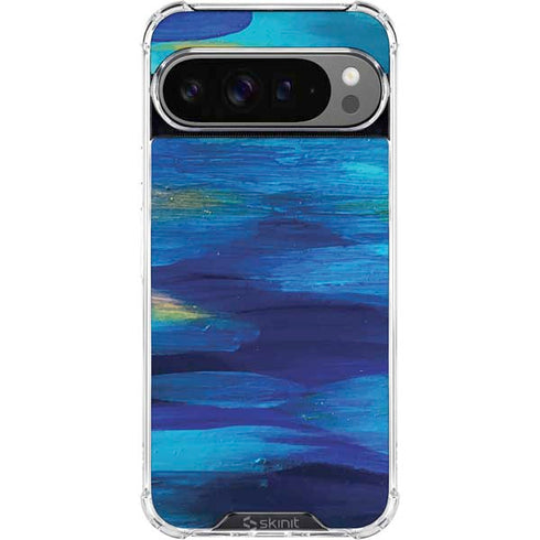 Ocean Blue Brush Stroke by Etta Vee Google Pixel 10 Pro XL Clear Case